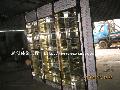 玫瑰金不锈钢酒柜厂家,可安装LED灯带不锈钢酒柜厂家定制