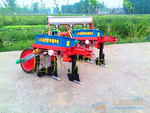 农业机械-手扶拖拉机带动玉米精播施肥机 两行
